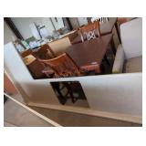 98" L Shaped Laminate Cabinet; .