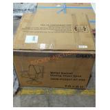 Metal Swivel Chair, 2 Pieces, Gray