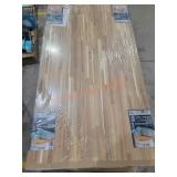 6ft Butcher Block Island, Acacia Wood, Unfinished