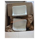 (2) Boxes Ceramic Soap Holders
