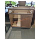 33" x 34.5" x 24" Base Cabinet HAS DAMAGE