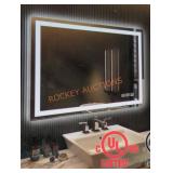 48" x 36" Frameless LED Mirror, $325 Retail