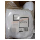 Twin XL Quilted Mattress Pad & White 100%