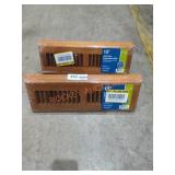 (2) 15" Solid Oak Baseboard Grille