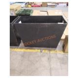 20" x 28" Black Trough Planter