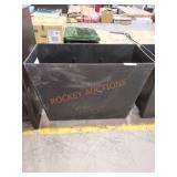 20" x 28" Black Trough Planter