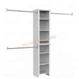 ClosetMaid 48" x 112" White Wood Closet System