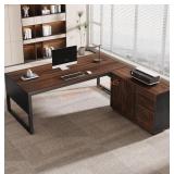 Tribesigns 63-Inch L-Shaped Desk, Modern