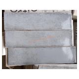 Ceramic 3" x 11" Grey Wall Tile