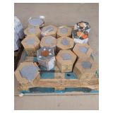 Hexagon Mixed Tile Grey