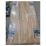 6ft Butcher Block Island, Acacia Wood, Unfinished