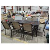 Large Patio Table w/ 8 Chairs, 39 1/2" x 83"