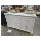 Double Sink Vanity, 60", White