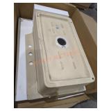 White Single Bowl Damaged Kitchen Sink