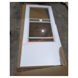 36" x 80" White Screen Door