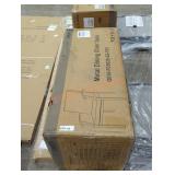 Metal Dining Chair, 3 Pieces, Gray