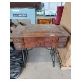 Vintage Sewing Machine Table