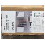 Cabinet Pole Set, 58" - 76", White