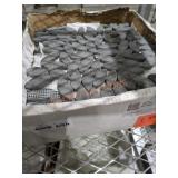 Pebble Marble Tile Black 11-1/4 in. x 11-1/4 in.