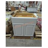 Bathroom Vanity, White, No Top