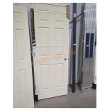 Jeldwen 6 Panel Door, 30" x 80", RH