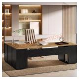 Capen 85.8 " L-Shaped Executive Desk