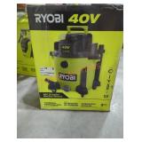 Ryobi 40V 10Gal. Wet/Dry Vacuum, TOOL ONLY