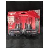 Milwaukee M12 (2) 4Ah Batteries