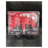 Milwaukee M12 (2) 3Ah Batteries