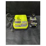Ryobi 18V Fast Charger With 4Ah Battery