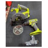 Ryobi 18v 2 Tool Combo Kit, Missing Battery