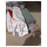 Skid Lot Of Assorted Rugs & Stair Carpets