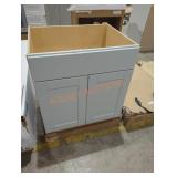 Grey Cabinet, 35" x 29 1/2", Damaged
