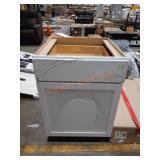 White Cabinet w/ Drawer 24"x35"x35"