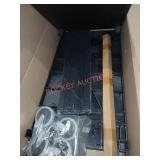 18"x32" 2 shelf Cart Black