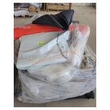 Skid Lot of Various Size Rugs