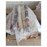 Skid Lot of Various Size Rugs