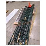Skid Lot Of Fence T Post & Screen Door