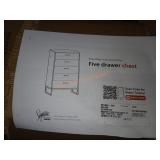 SIGNATURE White 72" 5 Drawer Chest