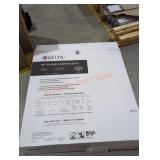 38" Delta Round Shower Base, White