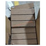 Plastic Wood Decking, 11 3/4" x 11" 3/4", Damaged