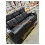 Millennium Leather 3 Seat Recliner Couch