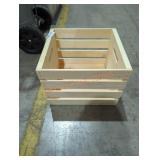 Wooden Crate, 13" x 13.5"