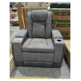 Ashley DuraPella Power Recliner, Gray