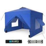 10x10 Blue Pop Up Tent w/ Sidewalls