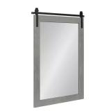 Cates 38x24 Rectangle Framed Gray Mirror