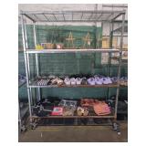Rack Lot Of Misc Items (Rack Not Included)