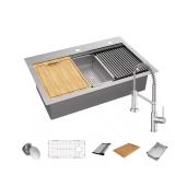 Faucet And All-In-One Workstation Accessories To