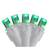 Northlight LED Icicle Lights, Green, 5.5