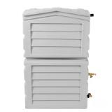 25 Gal Poly Rainwater Shed, Slate Grey